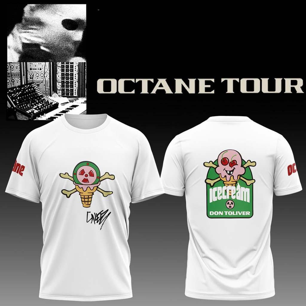Don Toliver Octane Tour Merch 2026 Icecream T-Shirt Signed Birthday Gifts For Music Lovers - Kdjoy
