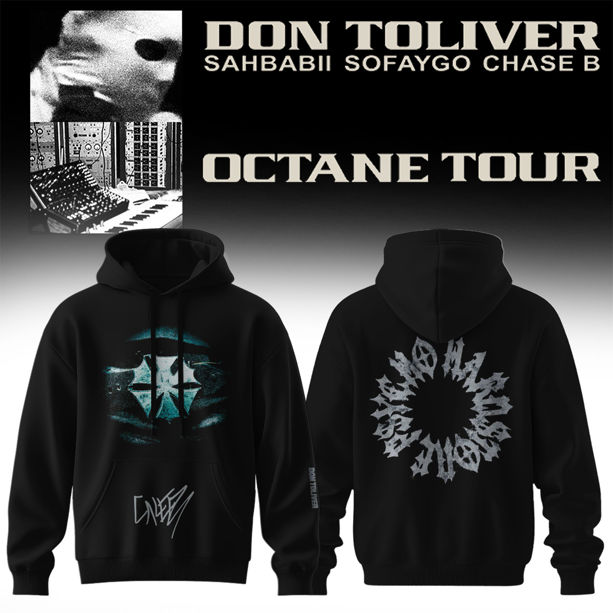 Don Toliver Octane Tour Signed Hoodie Concert Clothes Gifts For Don Toliver Supporters - Kdjoy