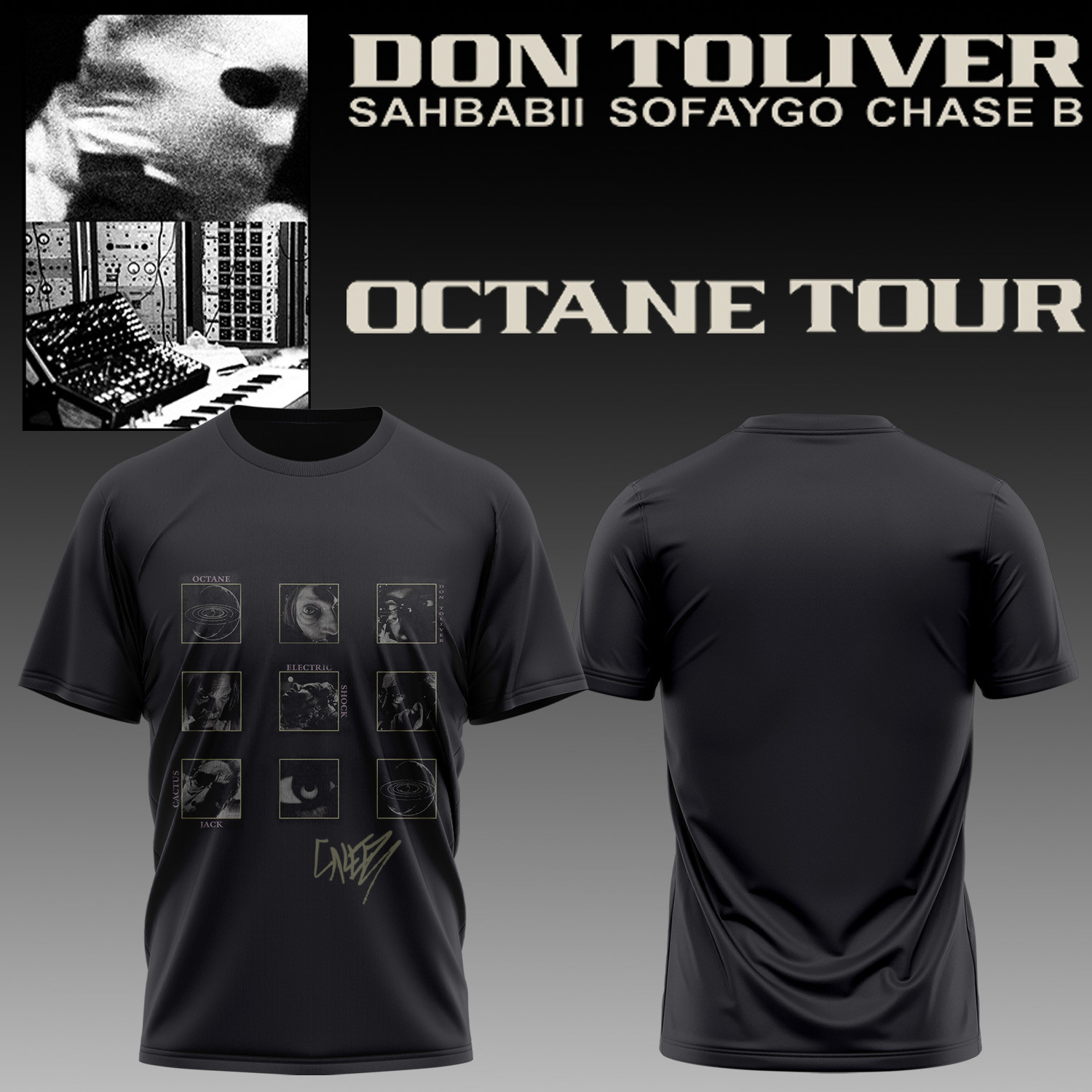Don Toliver Octane Tour Signed Shirt Vintage Rock Shirts Don Toliver Supporters Gifts - Kdjoy