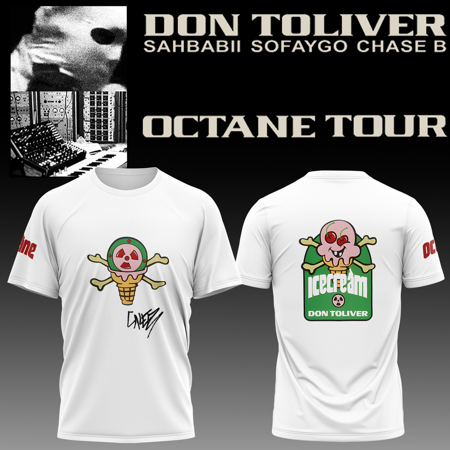 Don Toliver X Ice Cream X Reebok Shirt Don Toliver Concert Outfits Gifts For Hip Hop Lovers - Kdjoy