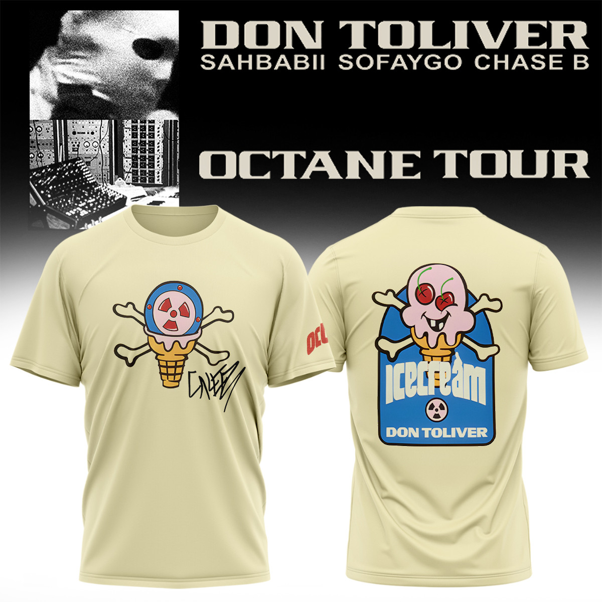 Don Toliver X Ice Cream X Reebok Shirt Don Toliver Octane Tour Merch Gifts For Fans - Kdjoy