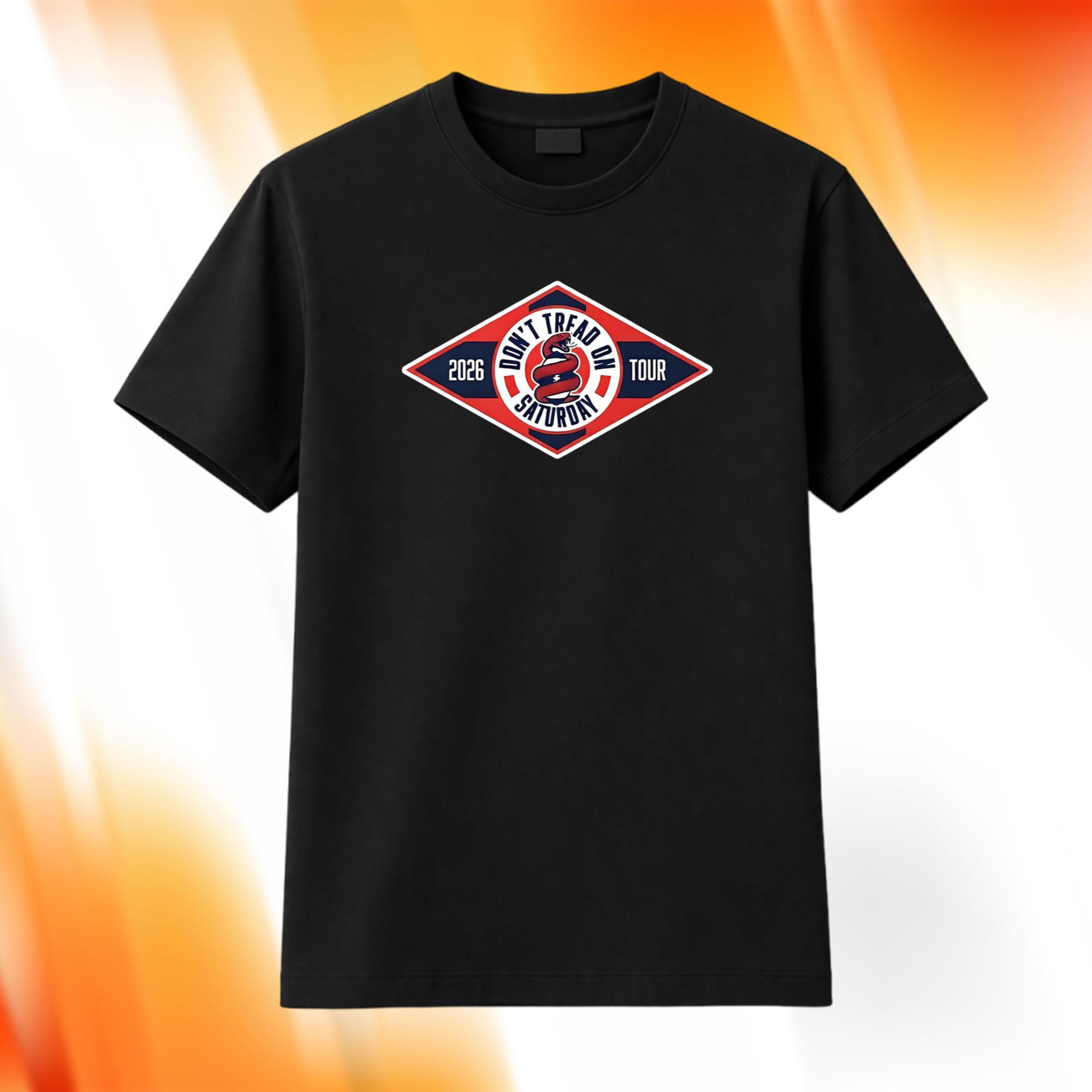 Don't Tread On Saturday Shirt Coiled Red Snake Circular Emblem Crest T-Shirt Him Gifts - Kdjoy