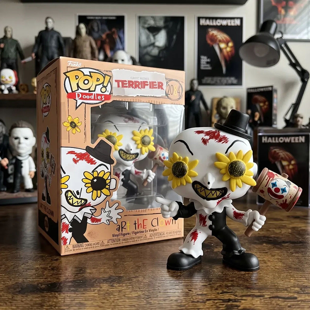 Doodles Terrifier Art The Clown 2084 Sunflower Eyes Horror Funko Pop Halloween Gift Ideas - Kdjoy