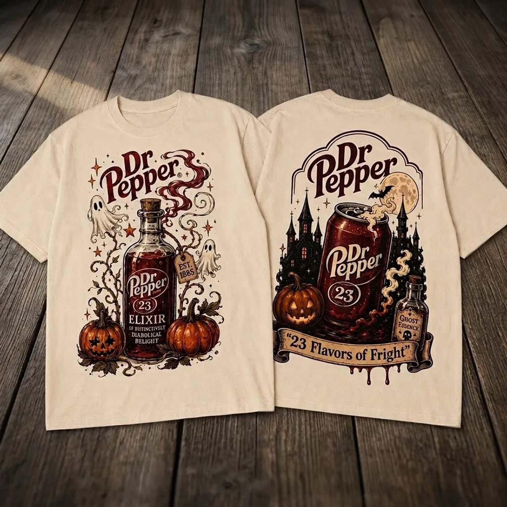 Dr Pepper 23 Flavors Fright T-Shirt Unique Halloween Apparel Best Gift For Brothers - Kdjoy
