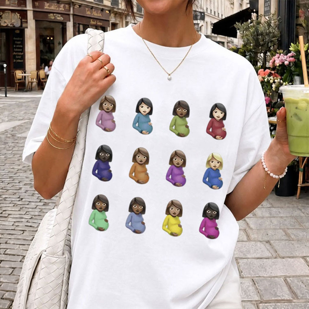 Drake Pregnancy Emoji Streetwear Vintage Hip Hop Music T-Shirt Gifts For Friends - Kdjoy