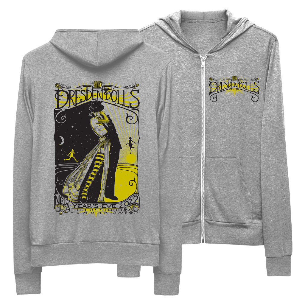 Dresden Dolls Merch 2026 Dresden Dolls Pomona Zip Hoodie Gifts For Music Lovers - Kdjoy