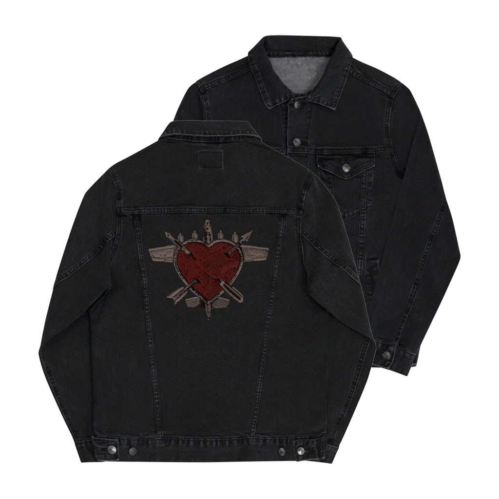 Dresden Dolls Merch 2026 Heartplane Denim Jacket Music Related Gifts For Guys - Kdjoy