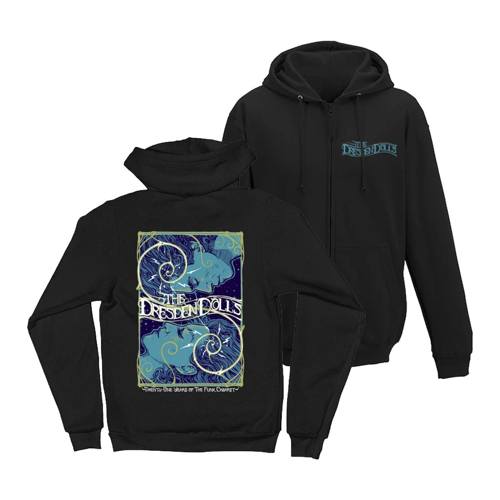 Dresden Dolls Merch 2026 Malleus 21st Anniversary Zip Hoodie Cool Gifts For Music Lovers - Kdjoy
