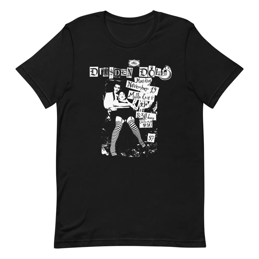 Dresden Dolls Merch 2026 Middle East Flyer T-Shirt Presents For Music Lovers - Kdjoy
