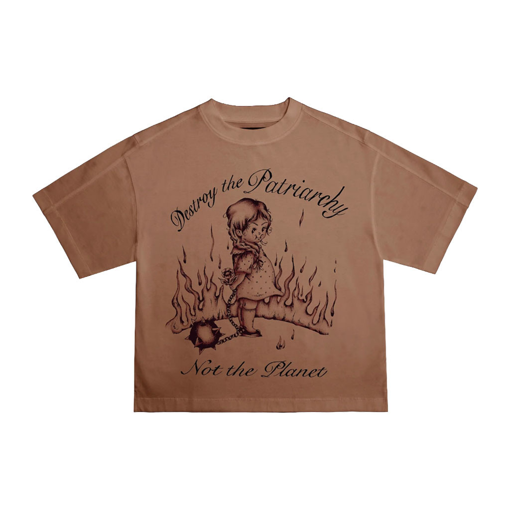 Drew Afualo Merch 2026 Destroy The Patriarchy Not The Planet T-Shirt Feminist Gifts - Kdjoy