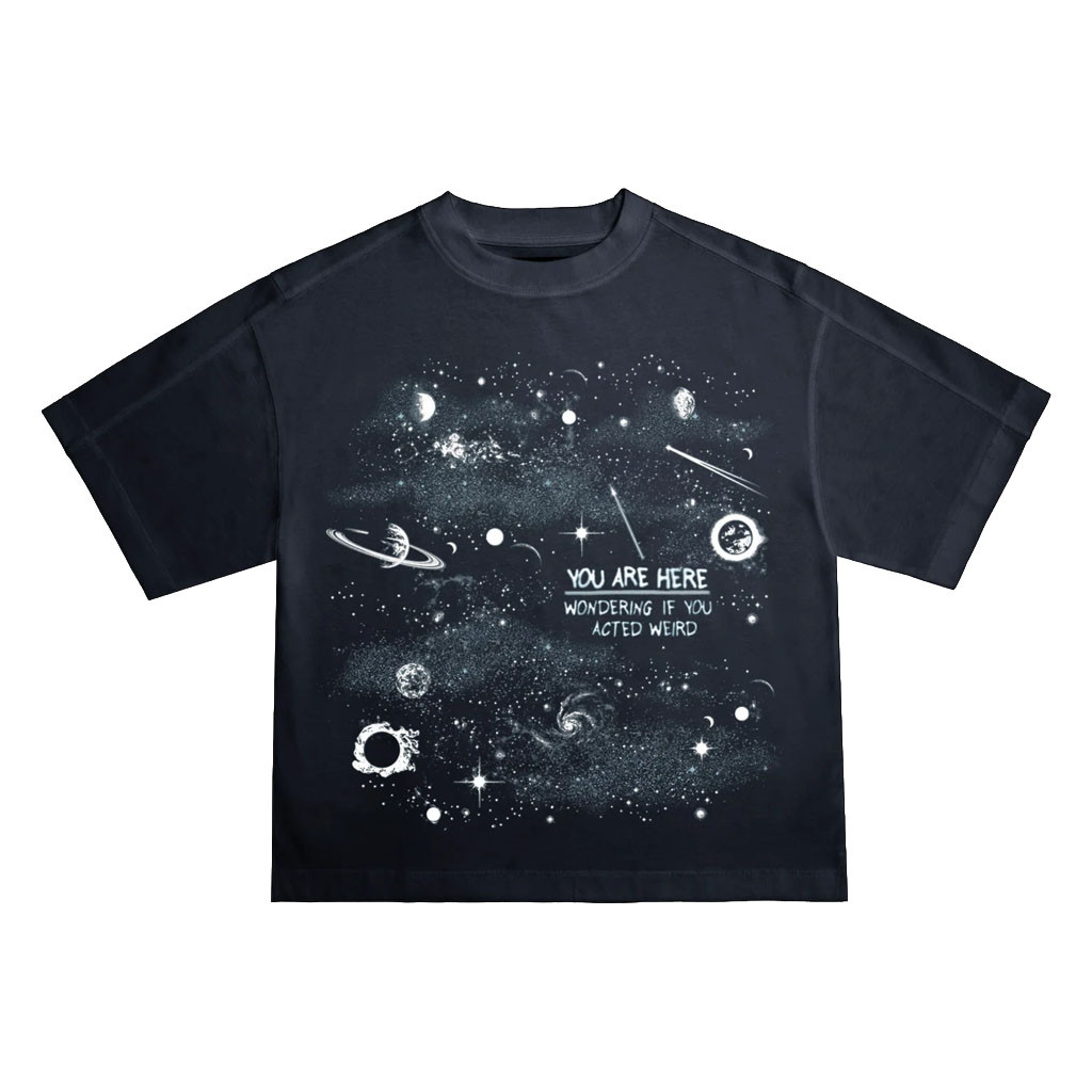 Drew Afualo Merch 2026 You Are Here T-Shirt Wondering If You Acted Weird Shirt BFF Gifts - Kdjoy