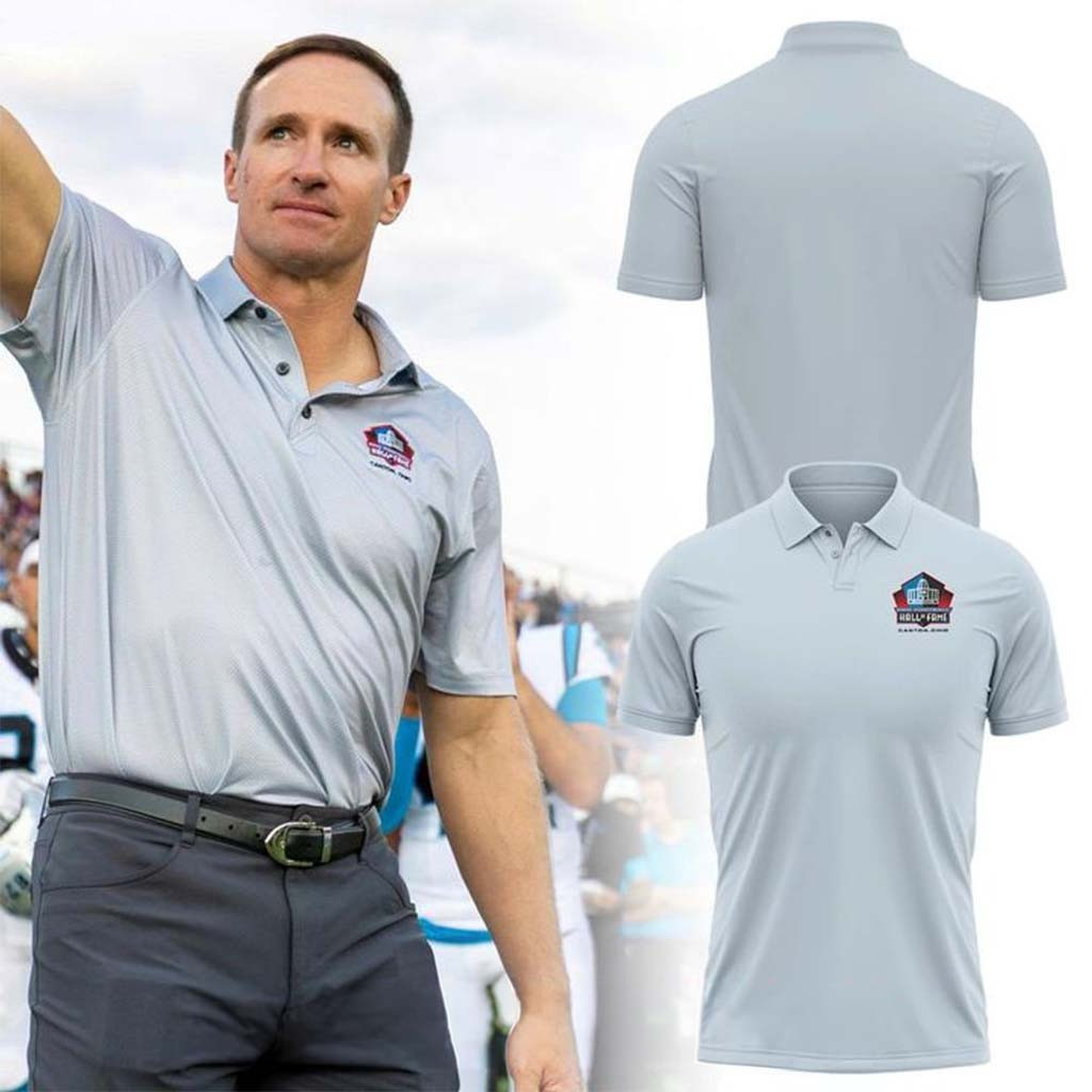 Drew Brees Style New Orleans Saints Hall Of Fame 2026 Polo Shirt NO Saints Merch Fan Gifts - Kdjoy