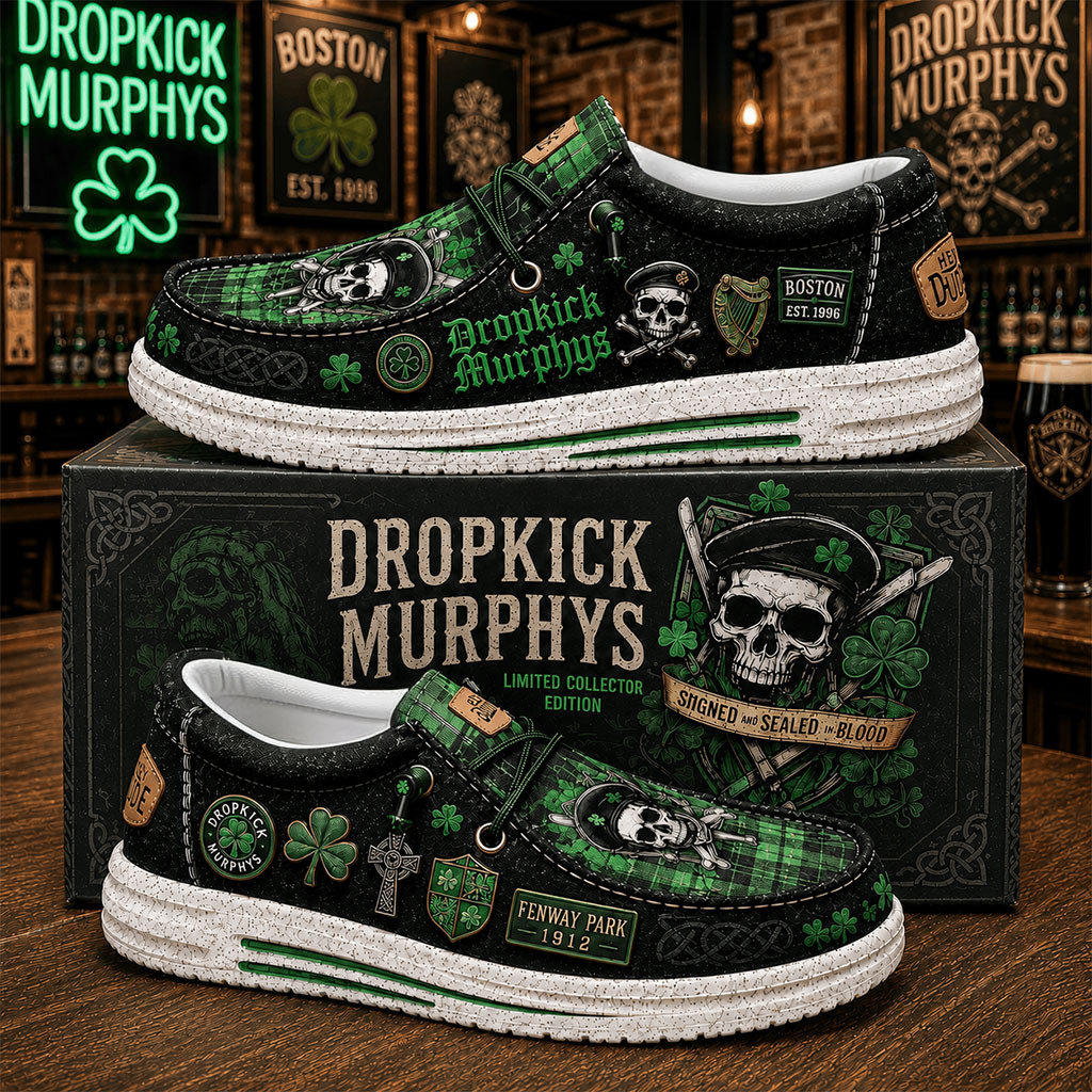 Dropkick Murphys Merch Fenway Park 1912 Shoes Unique Gift For Band Fans - Kdjoy