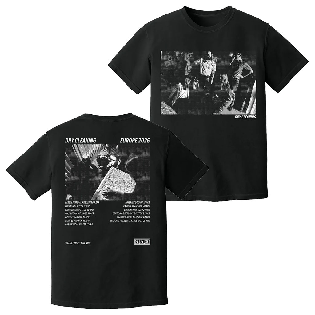 Dry Cleaning Merch Europe 2026 Tour Black T-Shirt Dry Cleaning Merch Gift For Music Lovers - Kdjoy