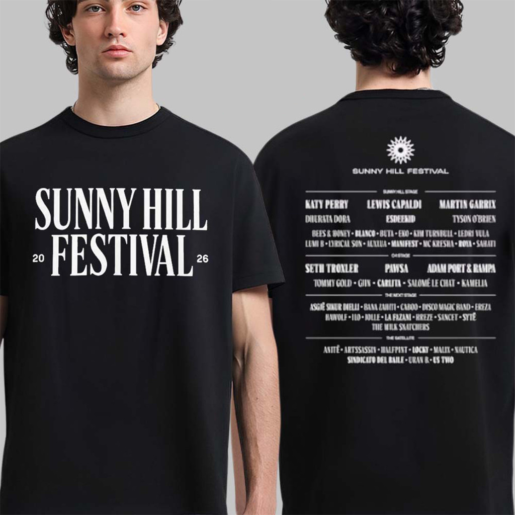 Dua Lipa Sunny Hill Festival 2026 Logo T-Shirt Dua Lipa Merch Gift For Pop Fans - Kdjoy