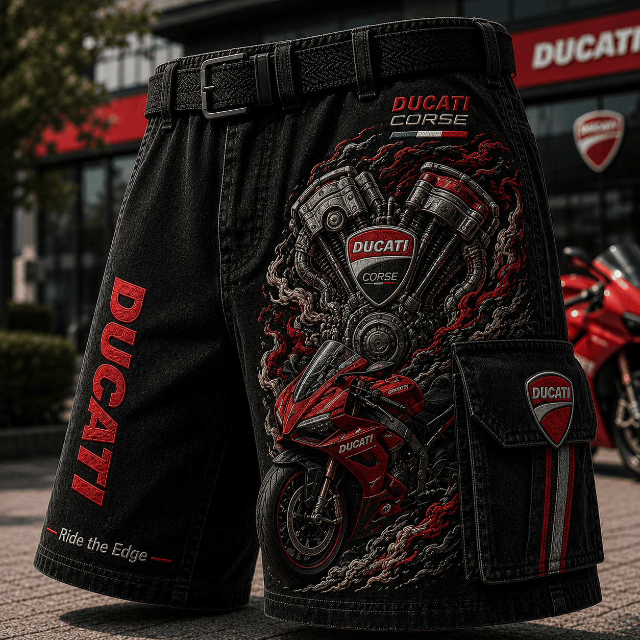 Ducati Corse Merch Ride The Edge Shorts Birthday Gift For Husband - Kdjoy Ducati Corse Merch Ride The Edge Shorts Birthday Gift For Husband - Kdjoy