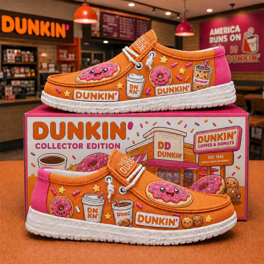 Dunkin Donuts Shoes Coffee Lover Gear Cute Birthday Gifts For Girlfriend - Kdjoy