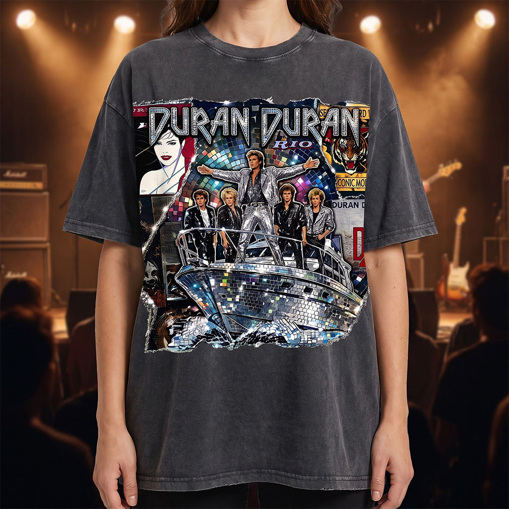 Duran Duran Merch New Wave Duran Duran Washed T-shirt Gifts For Pop Lovers Duran Duran Merch New Wave Duran Duran Washed T-shirt Gifts For Pop Lovers