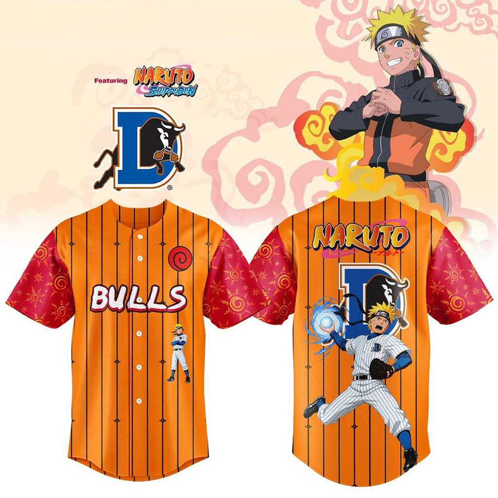 Durham Bulls X Naruto Anime Night Baseball Jersey Durham Bulls Merch Gift For Anime Lovers - Kdjoy