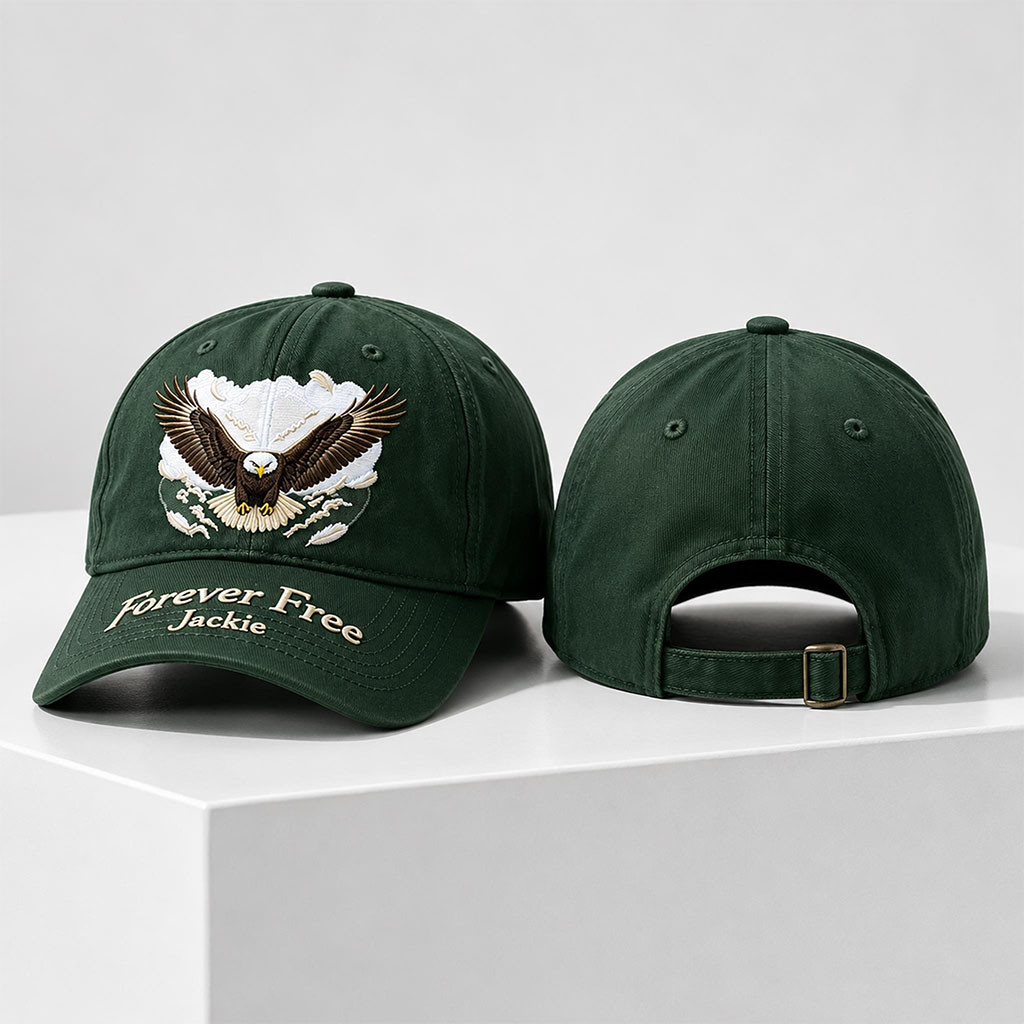 Eagle Forever Free Jackie 2026 Hat Embroidered Thank You For The Memorial Jackie Merch - Kdjoy Eagle Forever Free Jackie 2026 Hat Embroidered Thank You For The Memorial Jackie Merch - Kdjoy