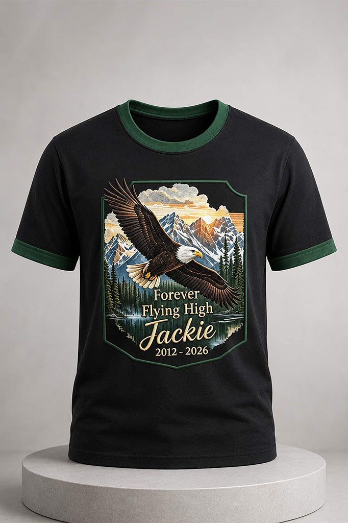 Eagle Jackie Forever Flying High 2012-2026 Shirt Proud Honor Jackie T-Shirt Gifts For BFF - Kdjoy Eagle Jackie Forever Flying High 2012-2026 Shirt Proud Honor Jackie T-Shirt Gifts For BFF - Kdjoy