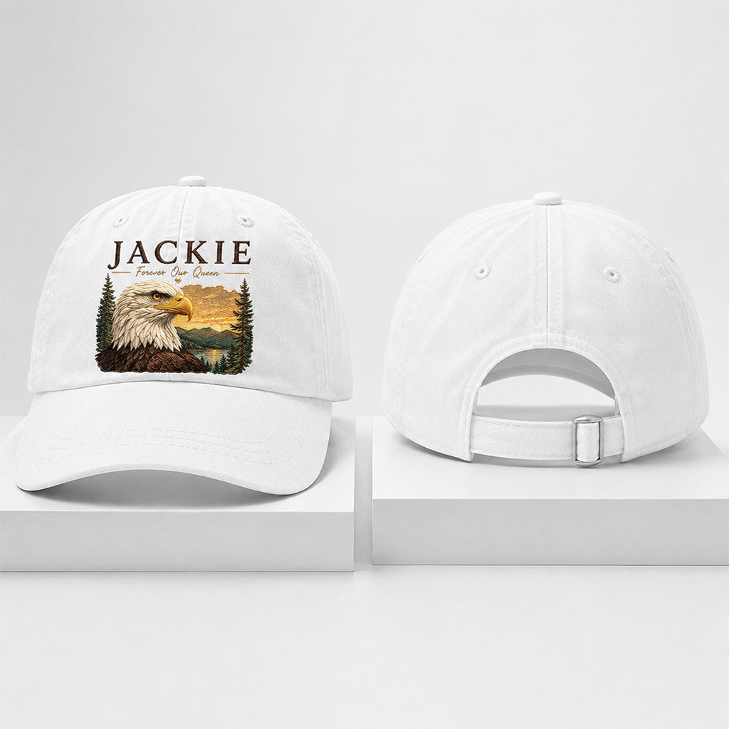 Eagle Jackie Forever Our Queen 2026 Hat Jackie Memorial Cap White Gifts For Brother - Kdjoy