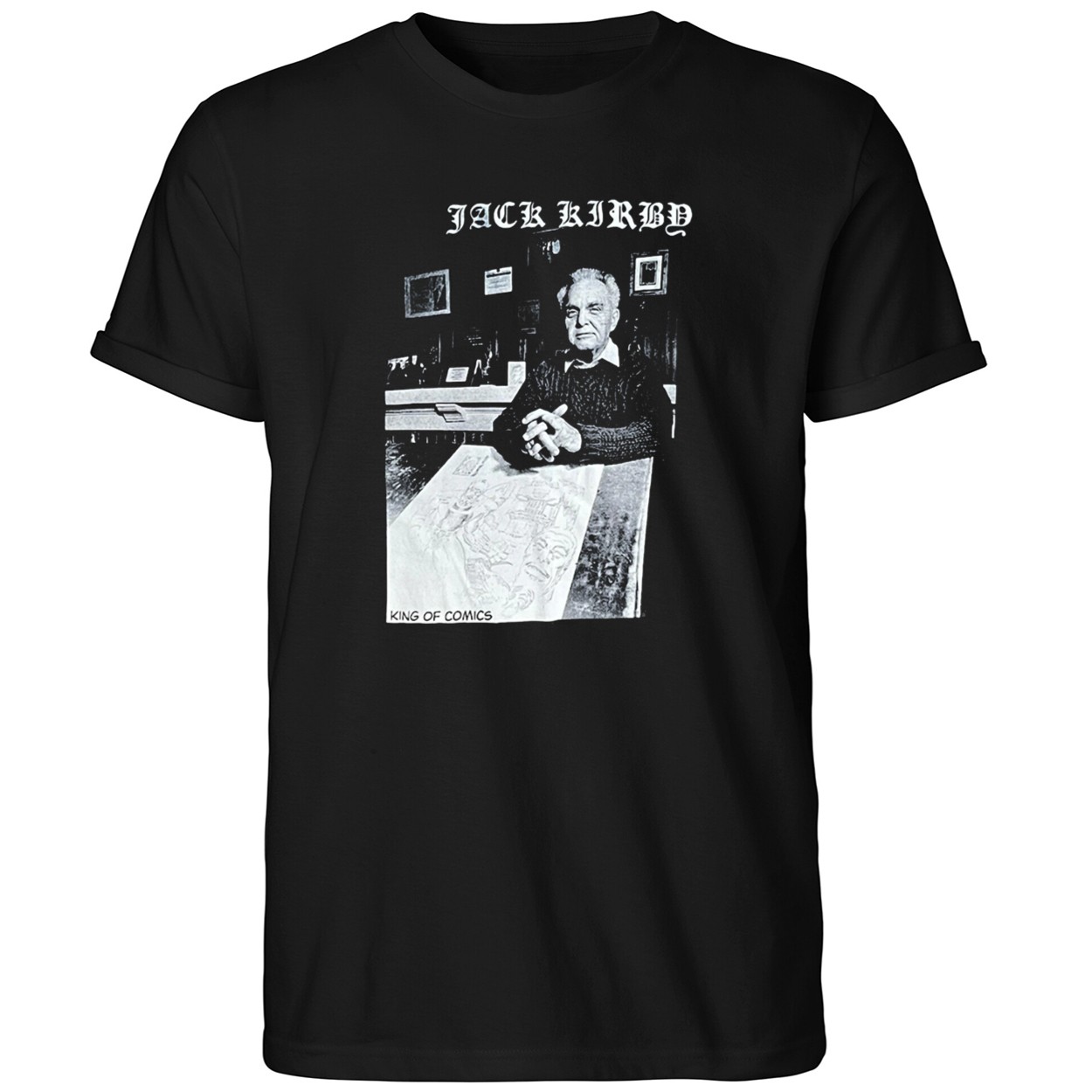 Ebon Moss Bachrach With Jack Kirby King Of Comics Shirt Gift Ideas For Dad - Kdjoy