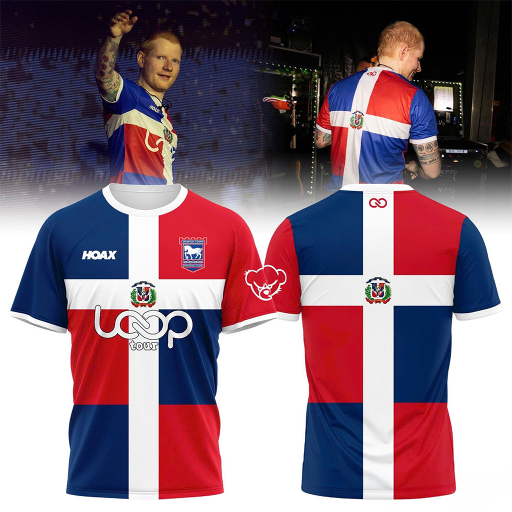 Ed Sheeran Dominican Republic Special Jersey Loop Tour 2026 Ed Sheeran Merch Gift For Fans - Kdjoy