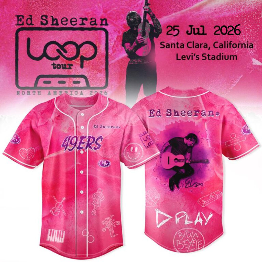 Ed Sheeran Levi Stadium Loop Tour 2026 X LV Raiders Jersey Ed Sheeran Concert Merch - Kdjoy Ed Sheeran Levi Stadium Loop Tour 2026 X LV Raiders Jersey Ed Sheeran Concert Merch - Kdjoy
