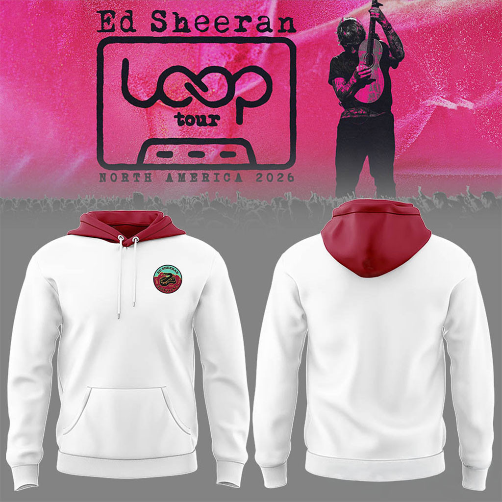 Ed Sheeran Loop Tour North American 2026 Hoodie Ed Sheeran Merch Gift For Music Lovers - Kdjoy Ed Sheeran Loop Tour North American 2026 Hoodie Ed Sheeran Merch Gift For Music Lovers - Kdjoy