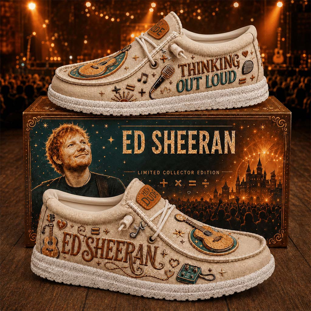 Ed Sheeran Thinking Out Loud Shoes Ed Sheeran Merch Music Related Gifts For Guys - Kdjoy Ed Sheeran Thinking Out Loud Shoes Ed Sheeran Merch Music Related Gifts For Guys - Kdjoy