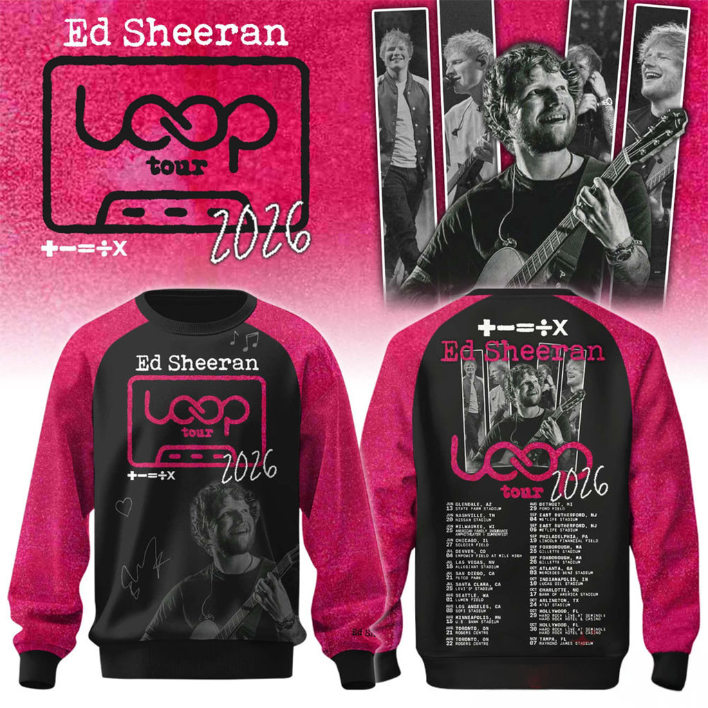 Ed Sheeran Tour 2026 Sweatshirt Ed Sheeran Loop Tour Merch Cool Gifts For Music Lovers - Kdjoy