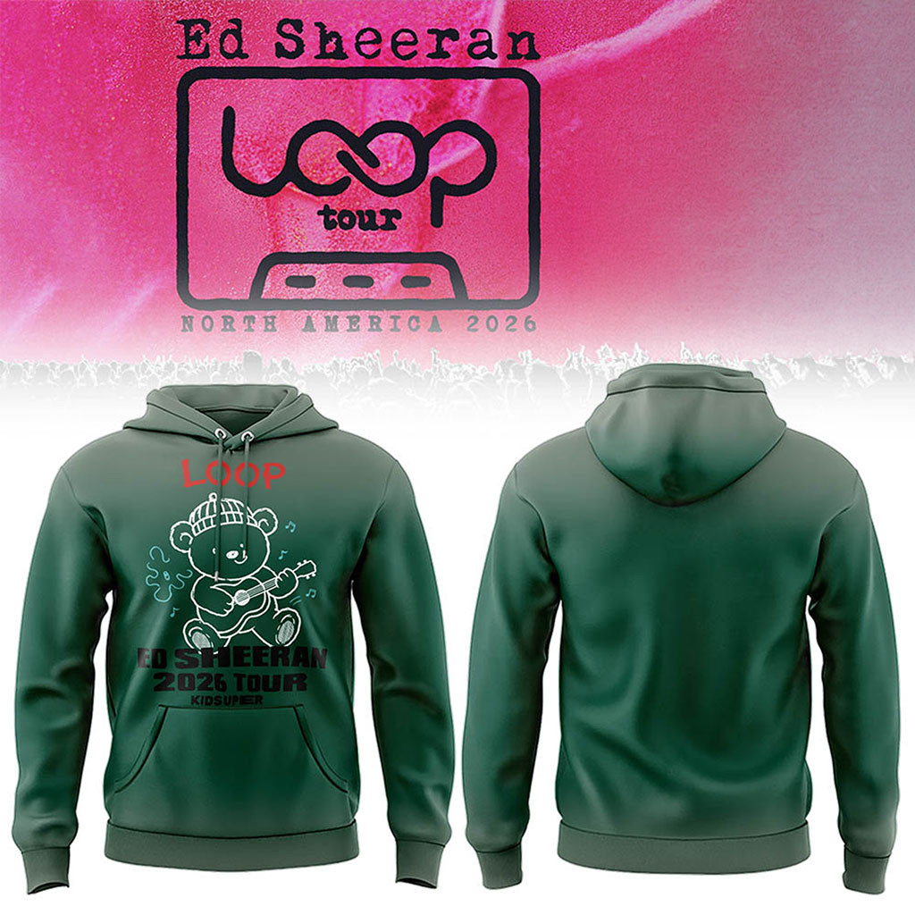 Ed Sheeran X Kidsuper Loop Tour North America 2026 Hoodie Ed Sheeran Merch Gift For Music Fans - Kdjoy Ed Sheeran X Kidsuper Loop Tour North America 2026 Hoodie Ed Sheeran Merch Gift For Music Fans - Kdjoy