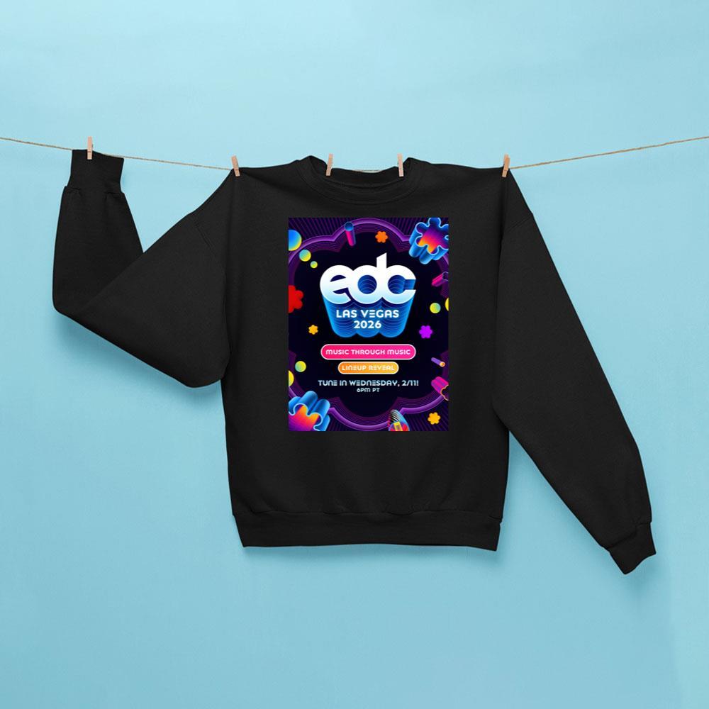 EDC Las Vegas 2026 Music Festival Sweatshirt Black Electric Daisy Carnival Merch Gifts For BFF - Kdjoy