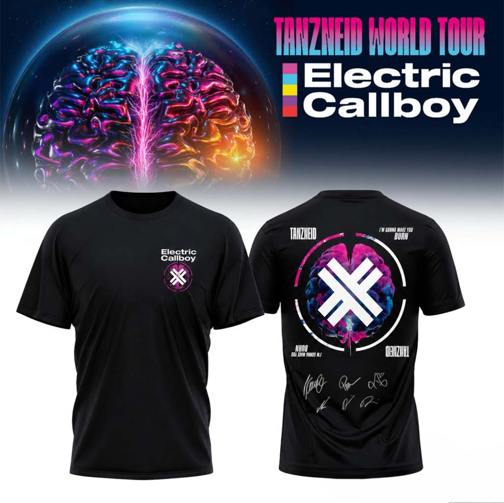 Electric Callboy Merch Tanzneid World Tour Soul Brain Graphic T-Shirt Gifts For Fans - Kdjoy
