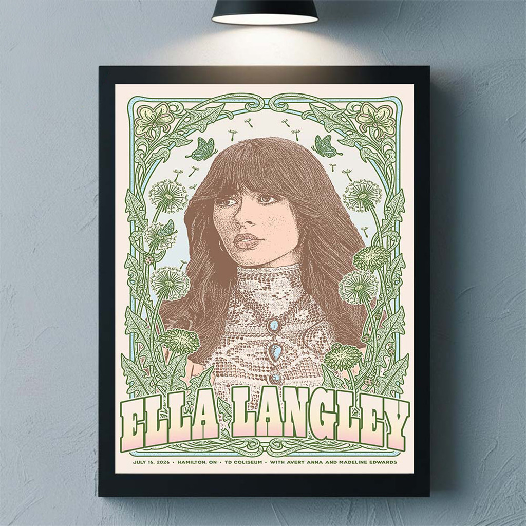 Ella Langley Corpus Christi Texas 2026 Event Poster Ella Langley Merch Wall Art And Decor - Kdjoy