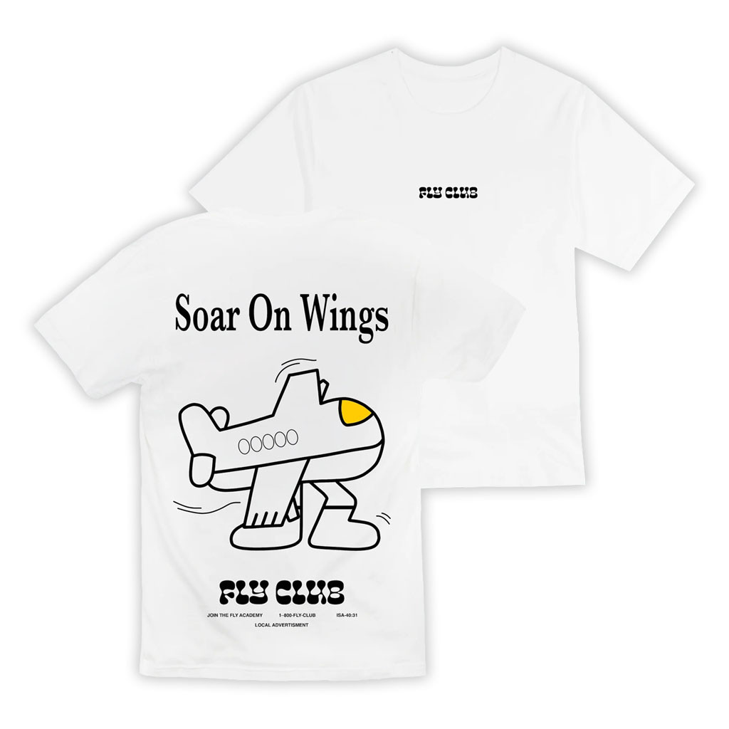 Elle Limebear Merch 2026 Fly Club T-Shirt White Soar On Wings Shirt Gift For Fans