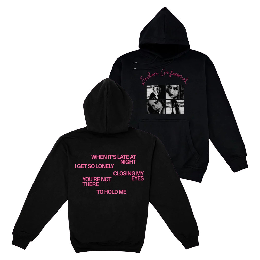 Ellise Merch 2026 Bedroom Confessional Hoodie Black Gift Ideas For Music Lovers - Kdjoy