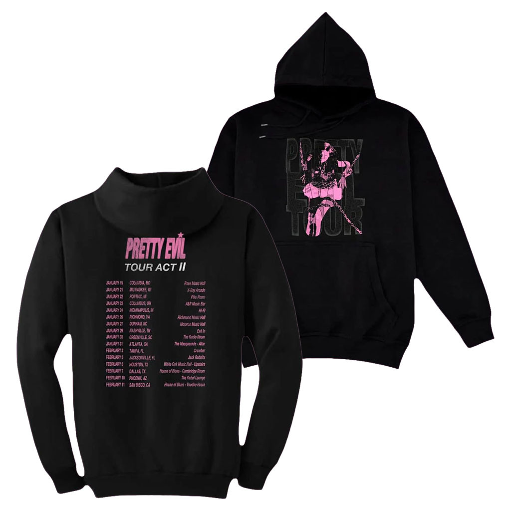 Ellise Merch 2026 Pretty Evil Tour Act II Hoodie Cool Gifts For Music Lovers - Kdjoy Ellise Merch 2026 Pretty Evil Tour Act II Hoodie Cool Gifts For Music Lovers - Kdjoy