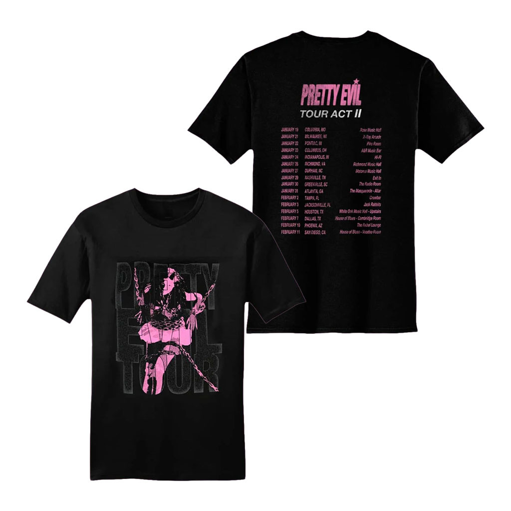 Ellise Merch 2026 Pretty Evil Tour Act II T-Shirt Ellise Concert Merch Gift For Music Lovers - Kdjoy Ellise Merch 2026 Pretty Evil Tour Act II T-Shirt Ellise Concert Merch Gift For Music Lovers - Kdjoy