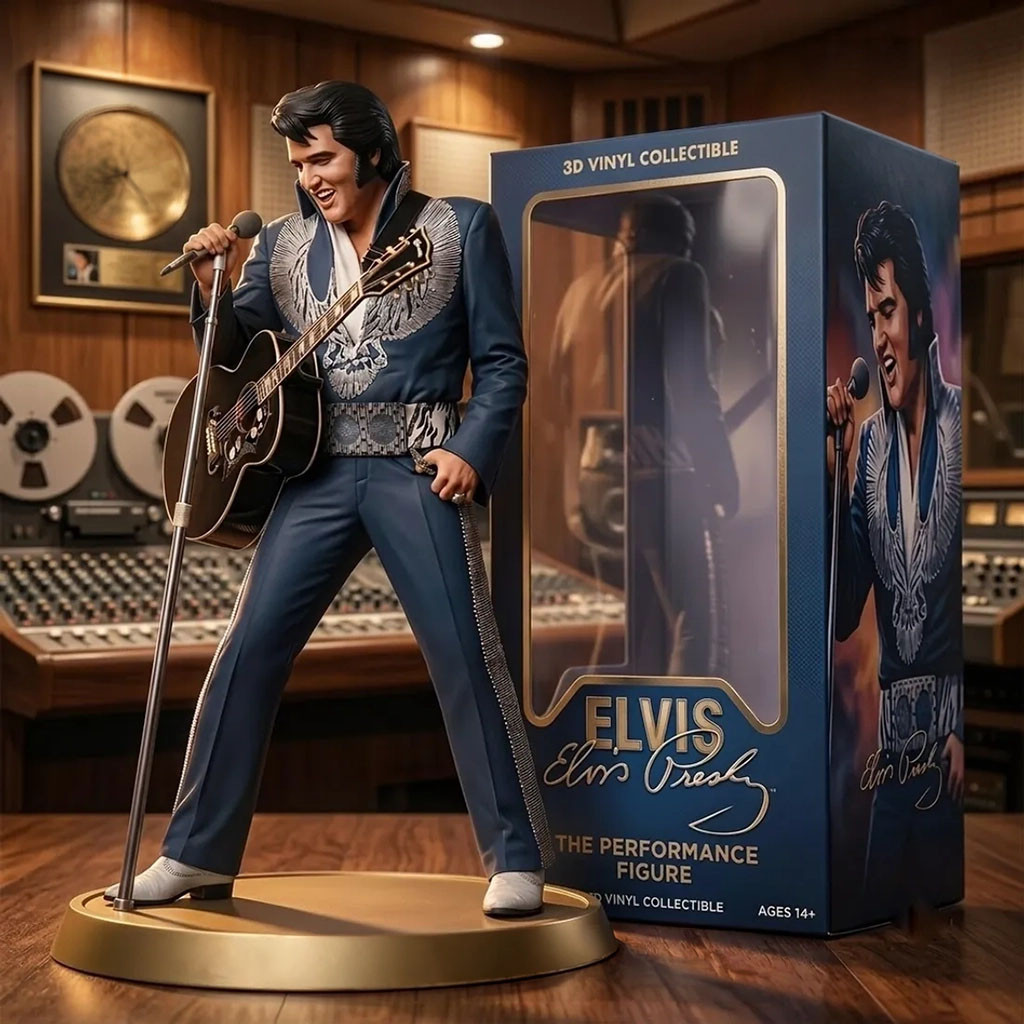 Elvis Presley Blue Jumpsuit Funko Pop Elvis Presley Merch Gift Ideas For Music Lovers - Kdjoy