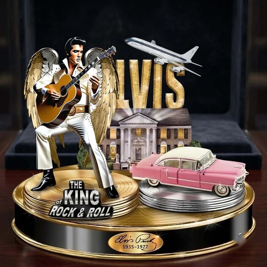 Elvis Presley Graceland Acrylic Plaque The King Of Rock And Roll Elvis Presley Merch Decor - Kdjoy