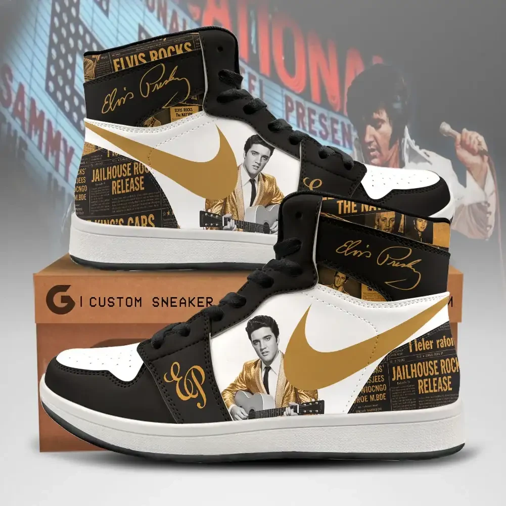 Elvis Presley Merch The King Of Rock And Roll Sneaker Gift Ideas For Music Lovers - Kdjoy Elvis Presley Merch The King Of Rock And Roll Sneaker Gift Ideas For Music Lovers - Kdjoy
