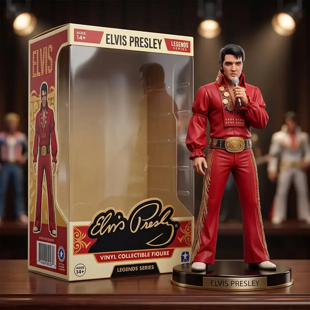 Elvis Presley The King Of Rock And Roll Funko Pop Elvis Presley Merch Display Room Decor - Kdjoy
