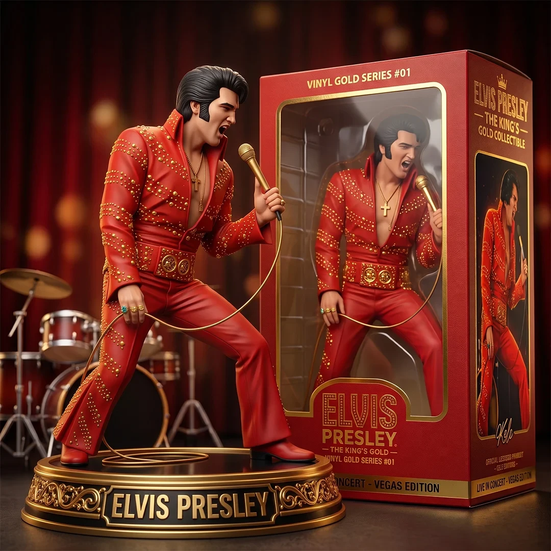 Elvis Presley The King's Funko Pop Elvis Presley Merch Display Decor Gift For Music Lovers - Kdjoy