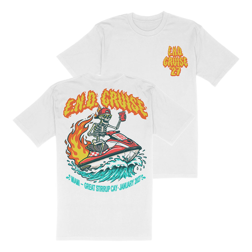 Emo's Not Dead Merch 2026 Party Wave Rider T-Shirt END Cruise 27 Shirt Gift For Music Fans - Kdjoy Emo's Not Dead Merch 2026 Party Wave Rider T-Shirt END Cruise 27 Shirt Gift For Music Fans - Kdjoy