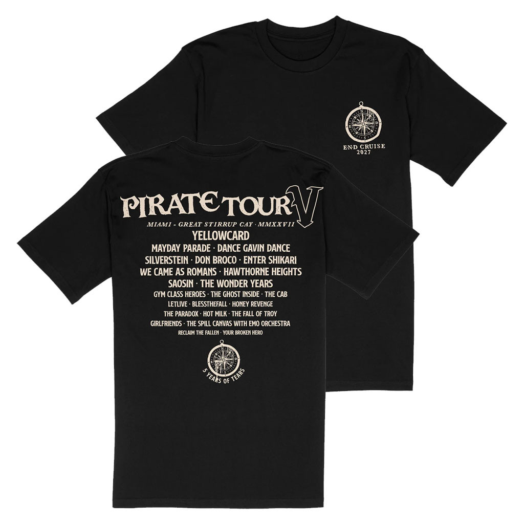 Emo's Not Dead Merch Pirate Tour V T-Shirt END Cruise 2027 Merch Gift For Music Fans - Kdjoy