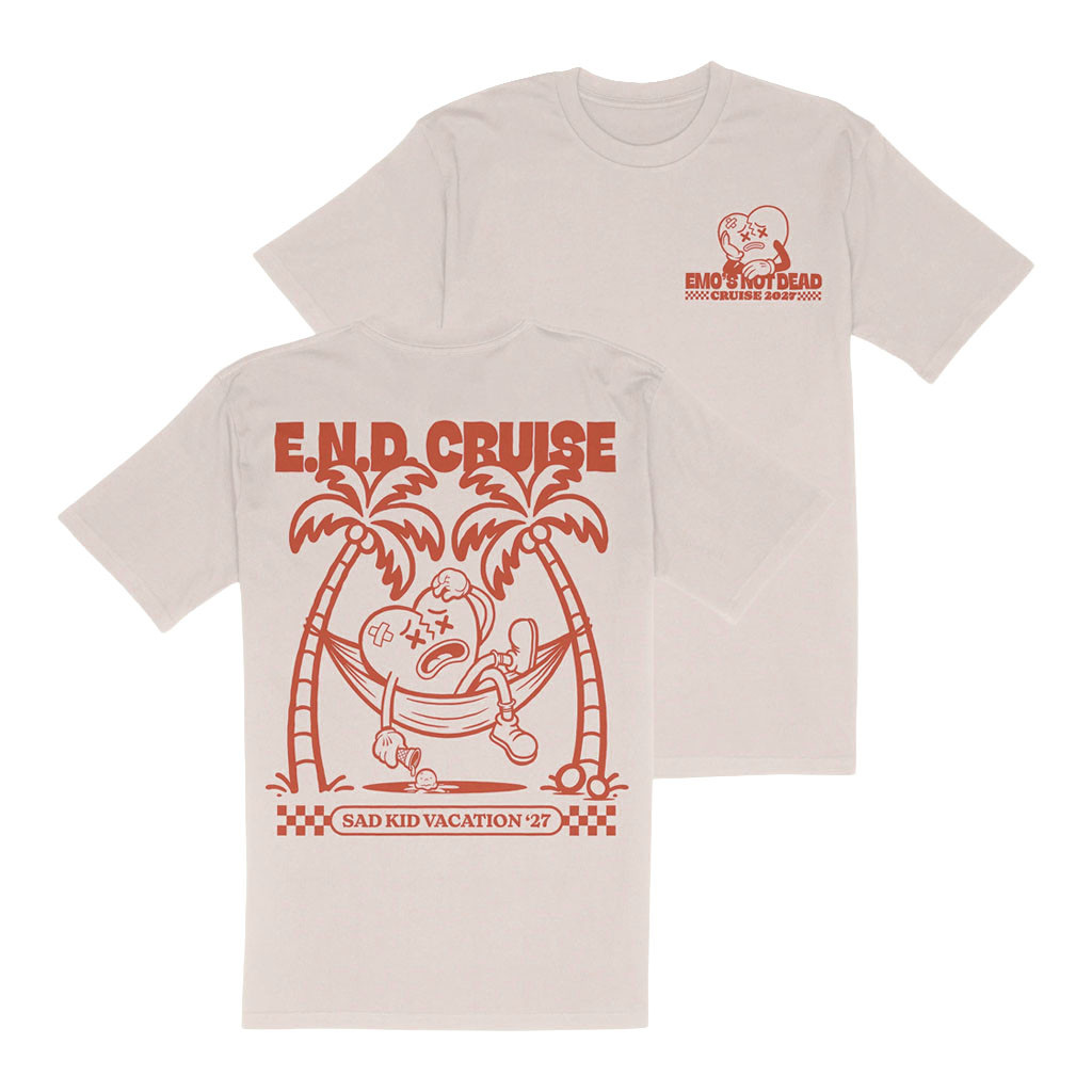 Emo's Not Dead Merch Sad Kid Vacation T-Shirt END Cruise 2027 Merch Gift For Music Lovers - Kdjoy Emo's Not Dead Merch Sad Kid Vacation T-Shirt END Cruise 2027 Merch Gift For Music Lovers - Kdjoy