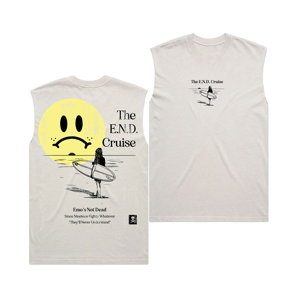 Emo's Not Dead Merch Sad Surfin' Tank Top END Cruise 2027 Merch Gift For Music Lovers - Kdjoy Emo's Not Dead Merch Sad Surfin' Tank Top END Cruise 2027 Merch Gift For Music Lovers - Kdjoy