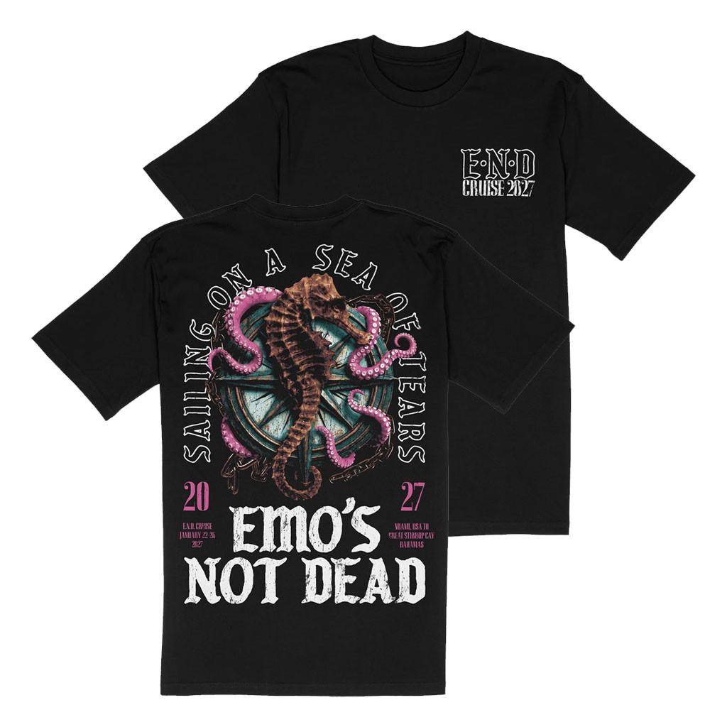 Emo's Not Dead Merch Sea of Tears '27 T-Shirt END Cruise 2027 Shirt Gift Ideas For Music Lovers - Kdjoy